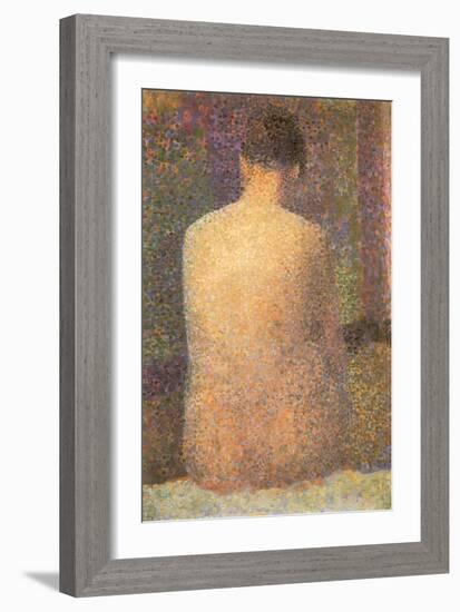 Back View of Nude, 1886-Georges Seurat-Framed Giclee Print