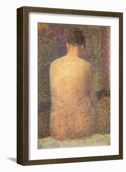 Back View of Nude, 1886-Georges Seurat-Framed Giclee Print