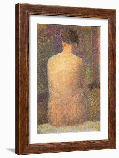 Back View of Nude, 1886-Georges Seurat-Framed Giclee Print