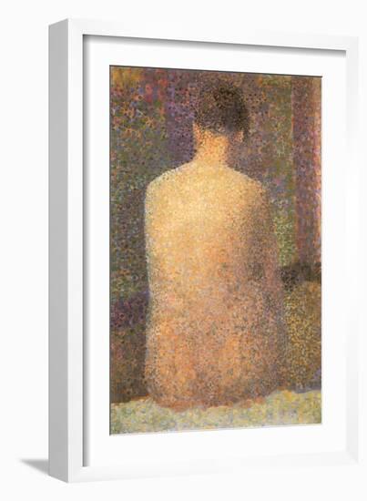 Back View of Nude, 1886-Georges Seurat-Framed Giclee Print