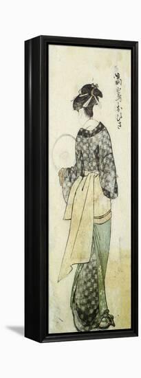 Back View of Ohisa-Kitagawa Utamaro-Framed Stretched Canvas