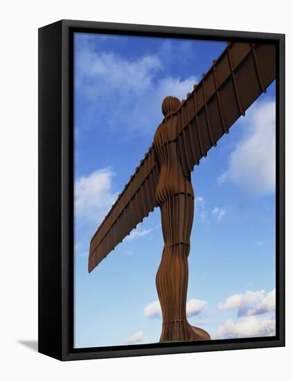 Back View of the Angel of the North Statue, Newcastle Upon Tyne, Tyne and Wear, England, UK-Neale Clarke-Framed Premier Image Canvas