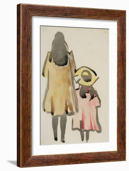 Back View of Two Children-Joseph Crawhall-Framed Giclee Print