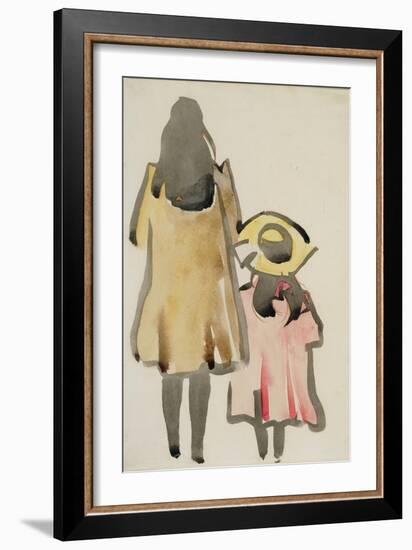 Back View of Two Children-Joseph Crawhall-Framed Giclee Print