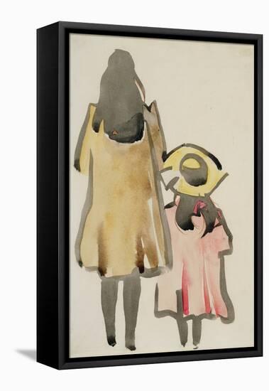 Back View of Two Children-Joseph Crawhall-Framed Premier Image Canvas