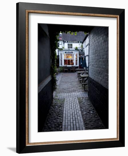 Back Yard of Rose and Crown Pub at Dusk, Gloucester, Gloucestershire, England, United Kingdom-Nick Servian-Framed Photographic Print