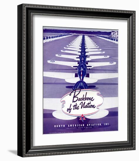 Backbone of the Nation NAA-null-Framed Art Print