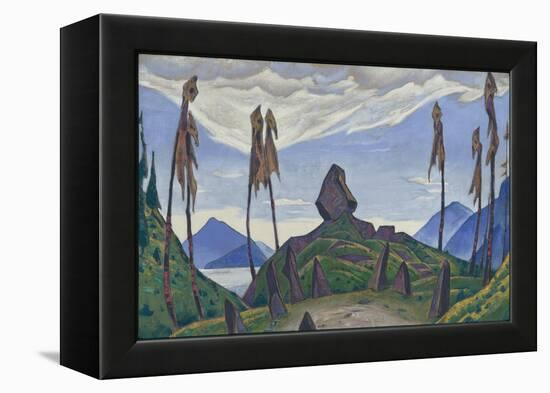 Backdrop for Stravinsky's Ballet, 'Le Sacre Du Printemps', 1930 (Tempera on Canvas)-Nicholas Roerich-Framed Premier Image Canvas