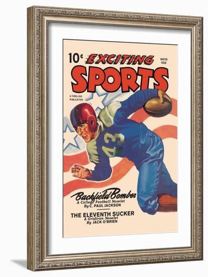 Backfield Bomber-null-Framed Art Print