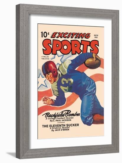 Backfield Bomber-null-Framed Art Print