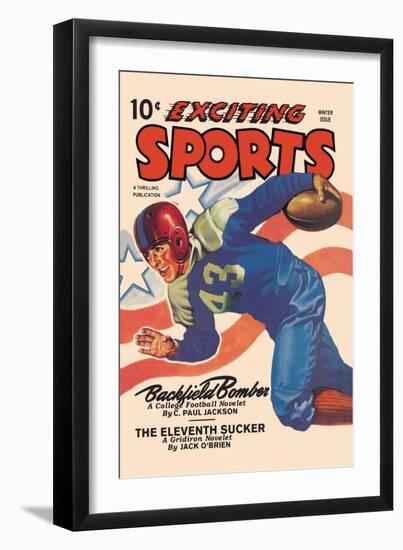 Backfield Bomber-null-Framed Art Print