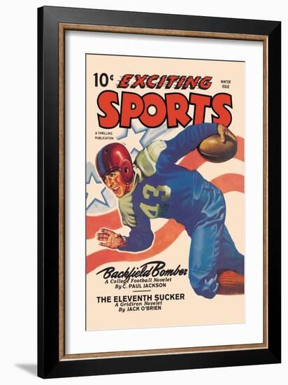 Backfield Bomber-null-Framed Art Print