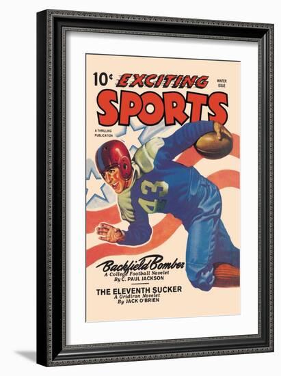 Backfield Bomber-null-Framed Art Print