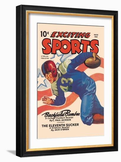 Backfield Bomber-null-Framed Art Print