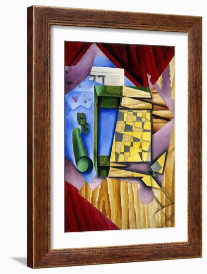 Backgammon, 1913-14-Juan Gris-Framed Giclee Print