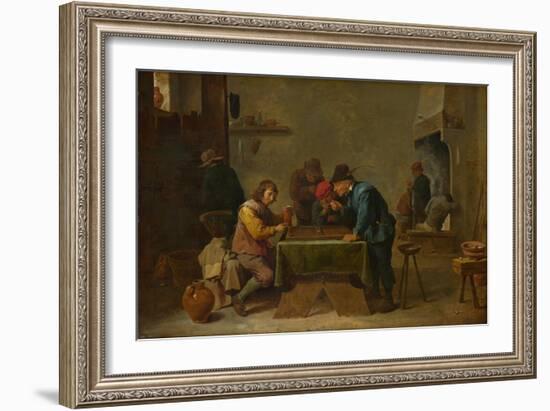 Backgammon Players, C. 1645-David Teniers the Younger-Framed Giclee Print