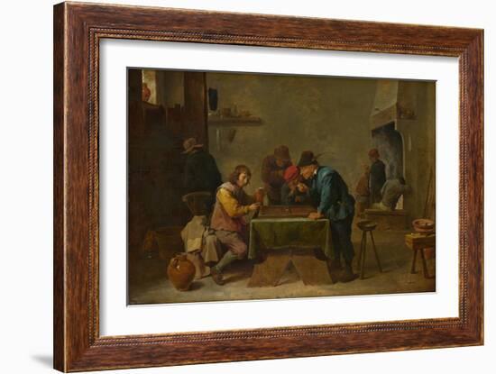 Backgammon Players, C. 1645-David Teniers the Younger-Framed Giclee Print