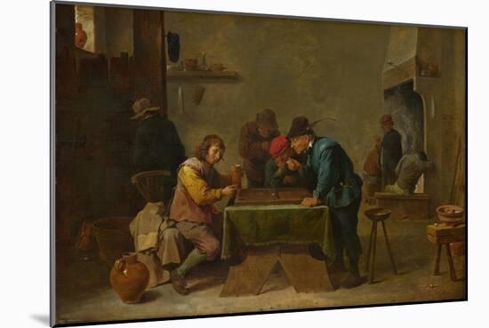 Backgammon Players, C. 1645-David Teniers the Younger-Mounted Giclee Print
