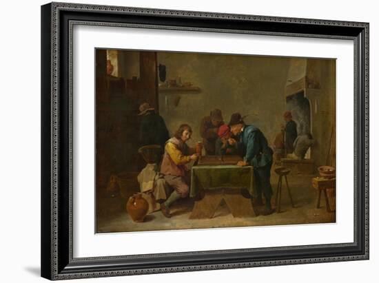 Backgammon Players, C. 1645-David Teniers the Younger-Framed Giclee Print