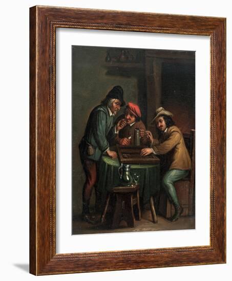 Backgammon Players-null-Framed Giclee Print