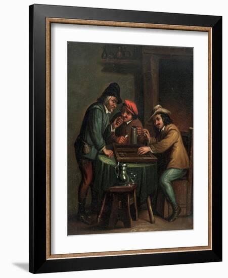 Backgammon Players-null-Framed Giclee Print