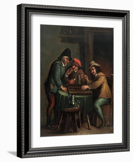 Backgammon Players-null-Framed Giclee Print