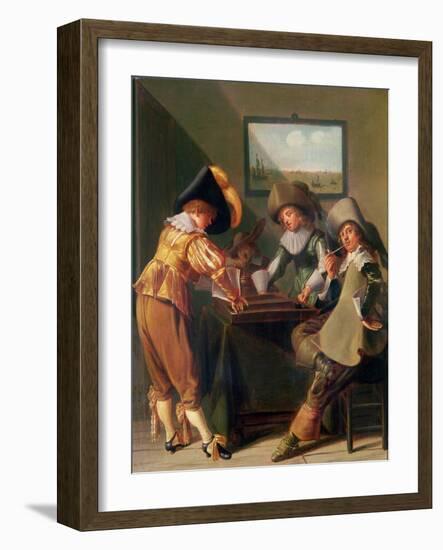 Backgammon Players-Dirck Hals-Framed Giclee Print