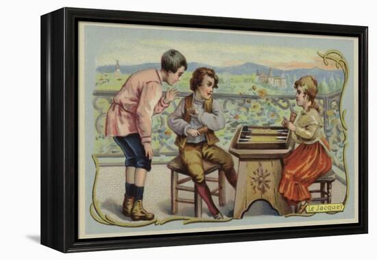 Backgammon-null-Framed Premier Image Canvas