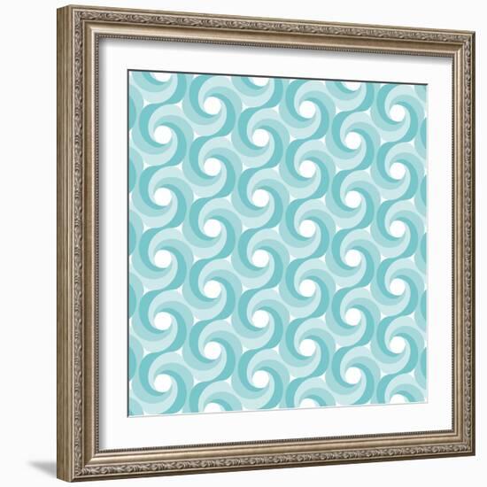 Background Illustration with Abstract Geometric Shapes-robodread-Framed Art Print