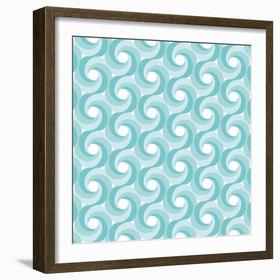 Background Illustration with Abstract Geometric Shapes-robodread-Framed Art Print