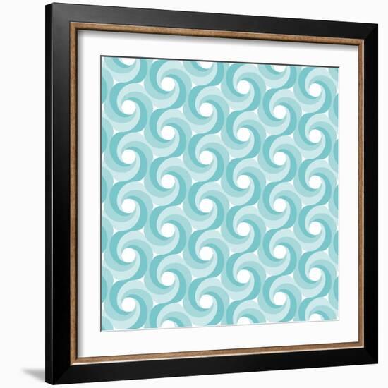 Background Illustration with Abstract Geometric Shapes-robodread-Framed Art Print