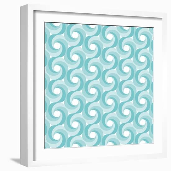 Background Illustration with Abstract Geometric Shapes-robodread-Framed Art Print