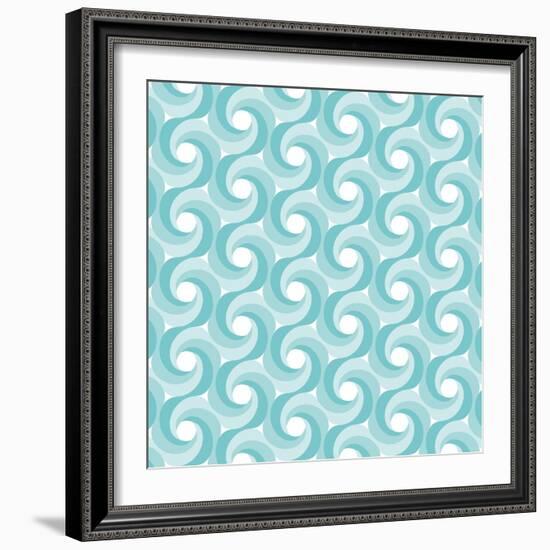 Background Illustration with Abstract Geometric Shapes-robodread-Framed Art Print