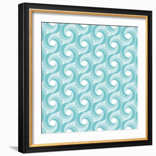 Background Illustration with Abstract Geometric Shapes-robodread-Framed Art Print
