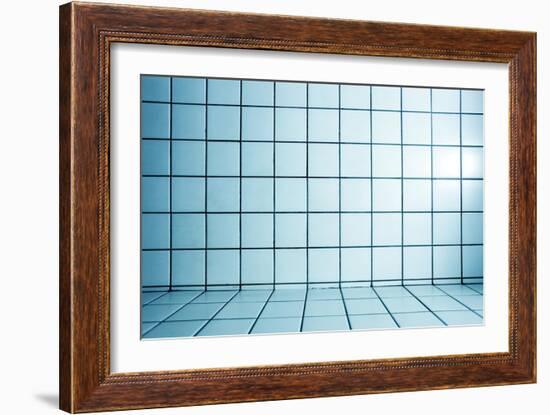 Background of Beautiful Modern Turquoise Luxury Bathroom Interior-Vladitto-Framed Art Print