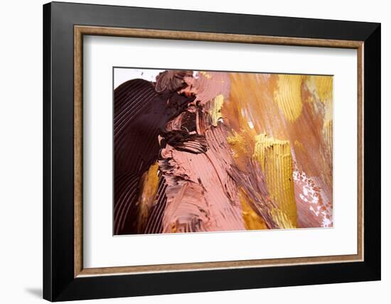 Background of Warm Colorful Abstract Painting-Kateryna Mostova-Framed Photographic Print