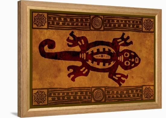 Background With American Indian National Patterns-frenta-Framed Stretched Canvas