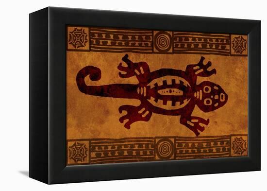 Background With American Indian National Patterns-frenta-Framed Stretched Canvas