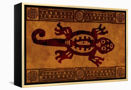 Background With American Indian National Patterns-frenta-Framed Stretched Canvas