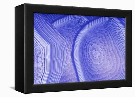 Background with Blue Agate Structure-Dr Alex-Framed Premier Image Canvas