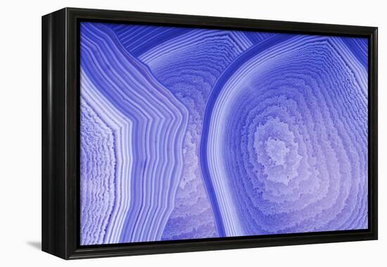 Background with Blue Agate Structure-Dr Alex-Framed Premier Image Canvas