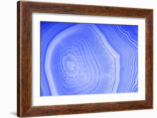 Background with Blue Agate Structure-Dr Alex-Framed Photographic Print