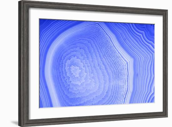 Background with Blue Agate Structure-Dr Alex-Framed Photographic Print