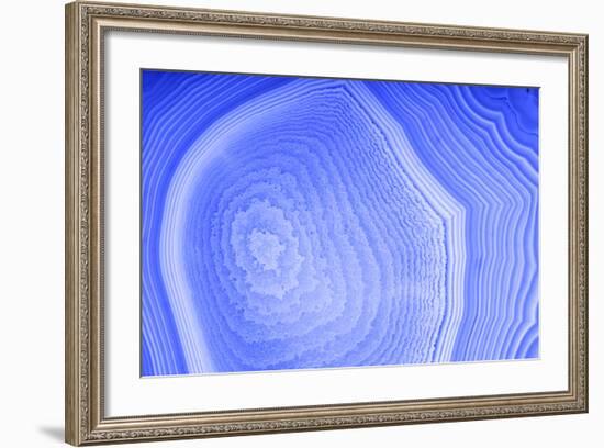 Background with Blue Agate Structure-Dr Alex-Framed Photographic Print