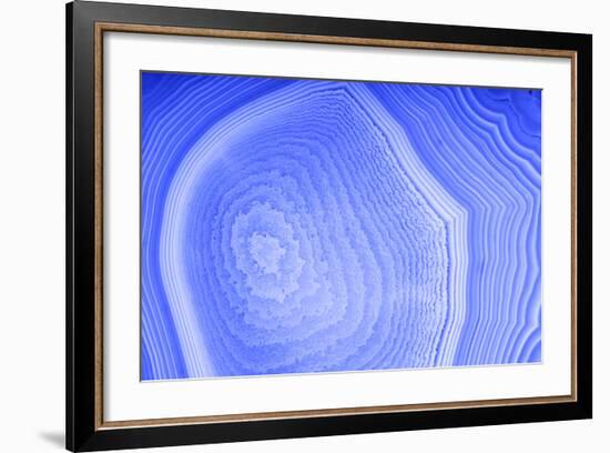 Background with Blue Agate Structure-Dr Alex-Framed Photographic Print