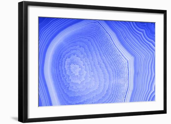 Background with Blue Agate Structure-Dr Alex-Framed Photographic Print