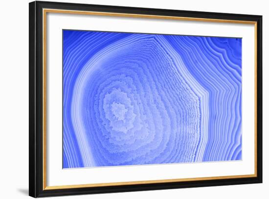 Background with Blue Agate Structure-Dr Alex-Framed Photographic Print