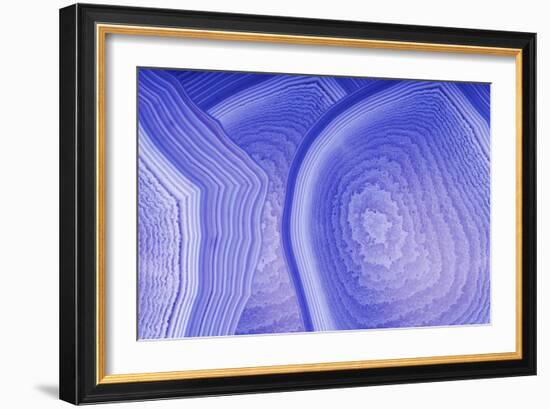 Background with Blue Agate Structure-Dr Alex-Framed Photographic Print