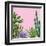 Background with Cactuses and Succulents Set. Plants of Desert.-incomible-Framed Art Print