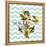 Background with Flowers Dandelion and Anchor-Rasveta-Framed Stretched Canvas